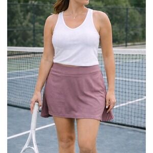 Lululemon Womens Athleisure Luxe Play Off The Pleats Skirt Skort Sz 4 Tennis